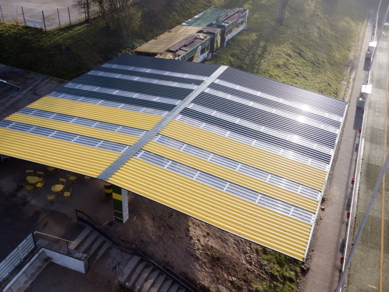 Neubau einer Tribünenüberdachung und Tribüne SV Breite Burschen Barmen